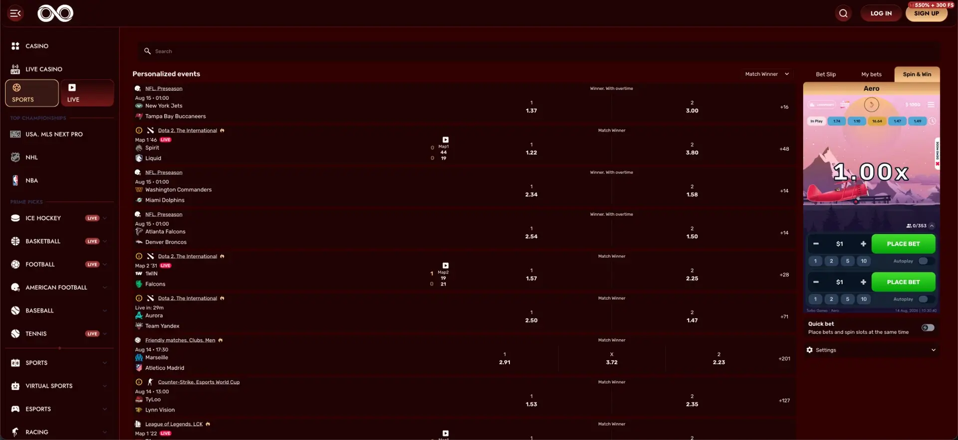 Sports betting at Loonie Gold Sports betting at Loonie Gold